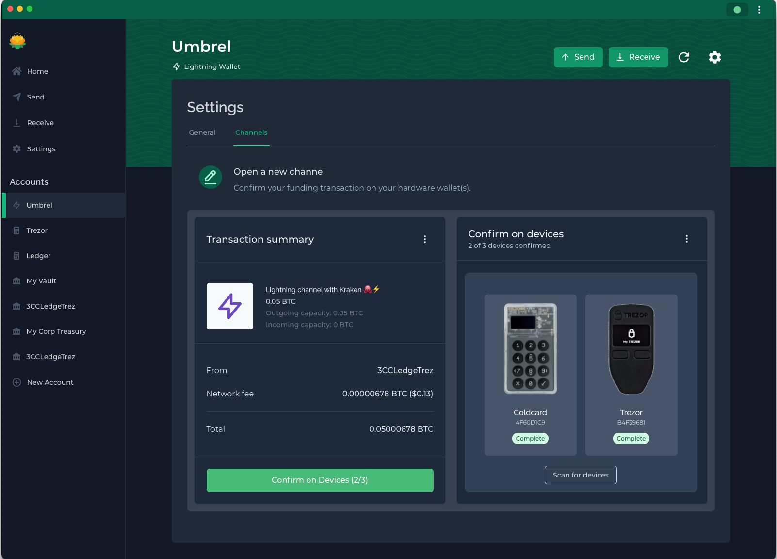 Customer profile user interface